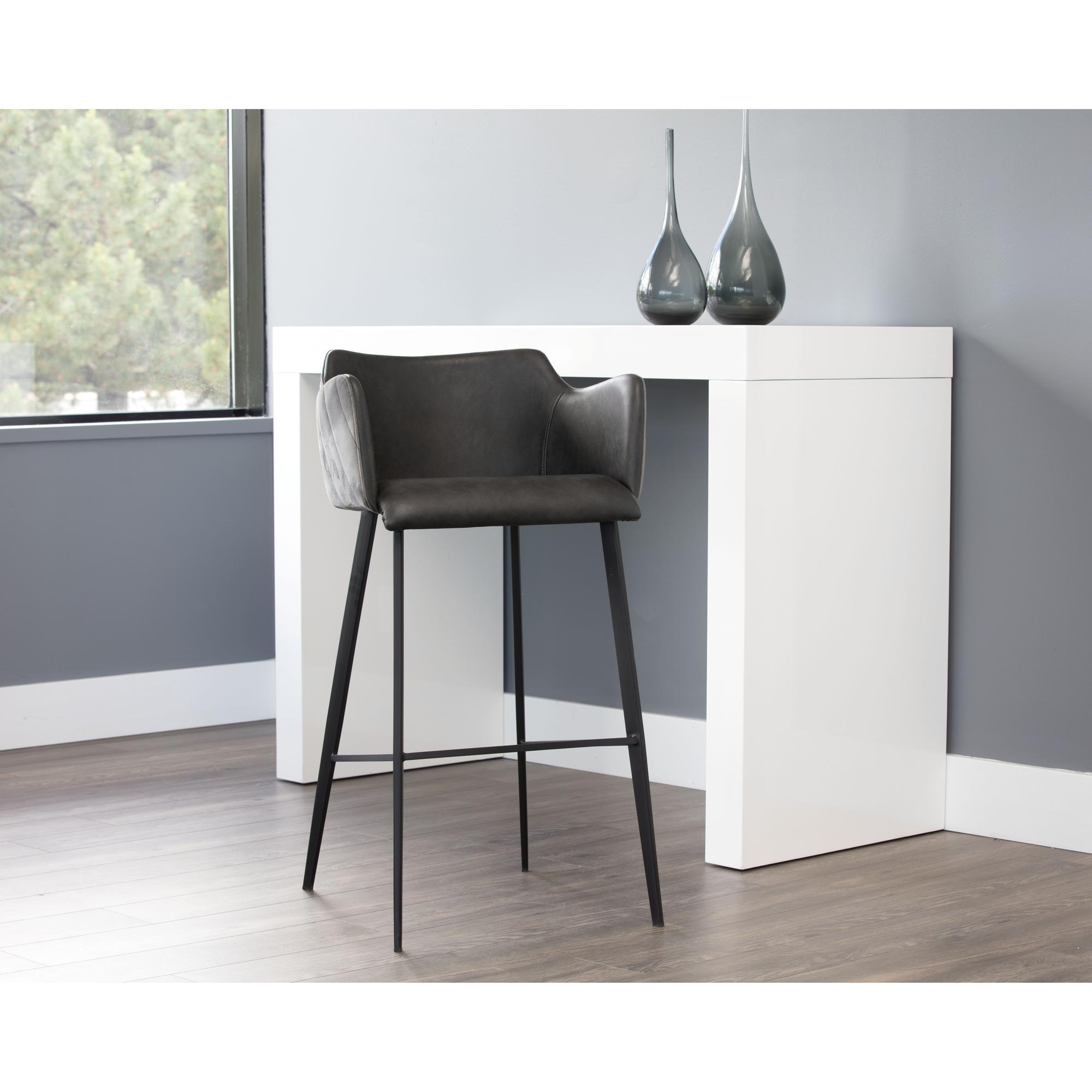Griffin Barstool - Town Grey / Roman Grey 4 Griffin Barstool - Town Grey / Roman Grey - Image 4