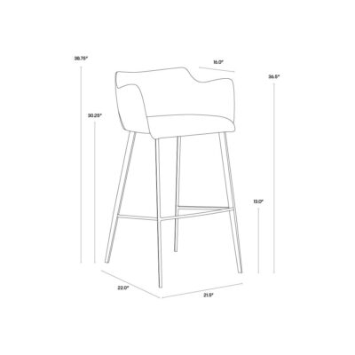 Griffin Barstool - Town Grey / Roman Grey 15 Griffin Barstool - Town Grey / Roman Grey 103244 103244 8