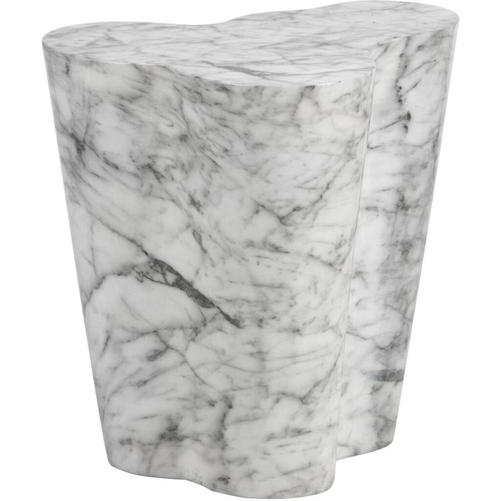 Ava End Table - Large - Marble Look - Image 2
