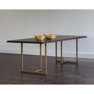 Donnelly Dining Table - Antique Brass - Dark Mango - 95" 103315 103315 DONNELLY DINING TABLE 5