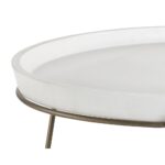 Remy Coffee Table - Antique Brass - White 103331 103331 REMY COFFEE TABLE WHITE CONCRETE 6
