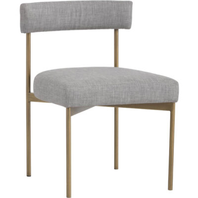 Seneca Dining Chair - Antique Brass - Arena Cement
