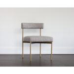 Seneca Dining Chair - Antique Brass - Arena Cement 103362 103362 SENECA DINING CHAIR 5