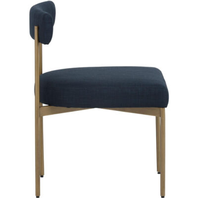 Seneca Dining Chair - Antique Brass - Arena Navy 9 Seneca Dining Chair - Antique Brass - Arena Navy 103363 103363 SENECA DINING CHAIR 2
