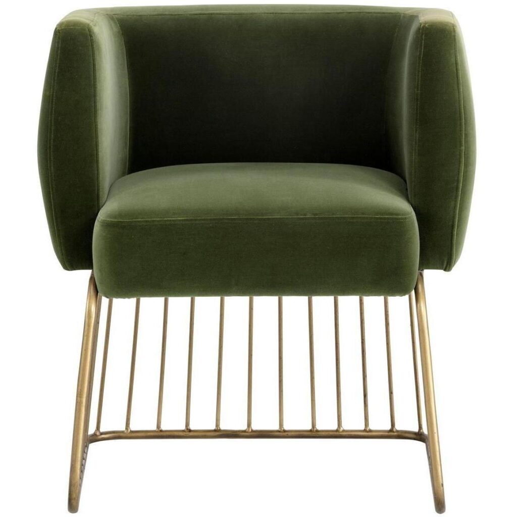 Gala Dining Armchair - Forest Green - Image 2