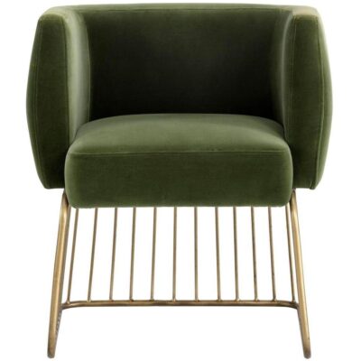 Gala Dining Armchair - Forest Green 103499 103499 GALA DINING CHAIR 1