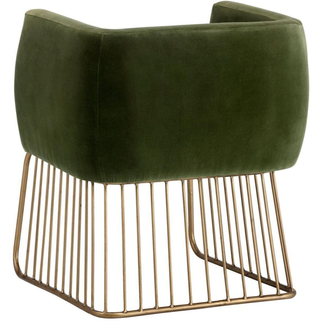 Gala Dining Armchair - Forest Green - Image 4