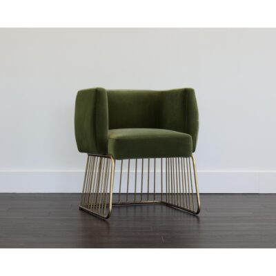 Gala Dining Armchair - Forest Green 103499 103499 GALA DINING CHAIR 5