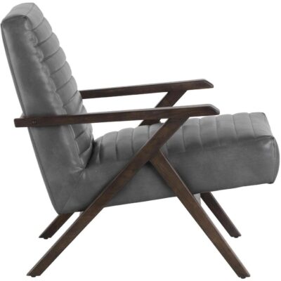 Peyton Lounge Chair - Cantina Magnetite 103522 103522 PEYTON LOUNGE CHAIR MAGNETITE LEATHER 2