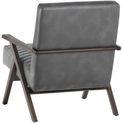 Peyton Lounge Chair - Cantina Magnetite 103522 103522 PEYTON LOUNGE CHAIR MAGNETITE LEATHER 3