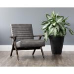 Peyton Lounge Chair - Cantina Magnetite 103522 103522 PEYTON LOUNGE CHAIR MAGNETITE LEATHER 5