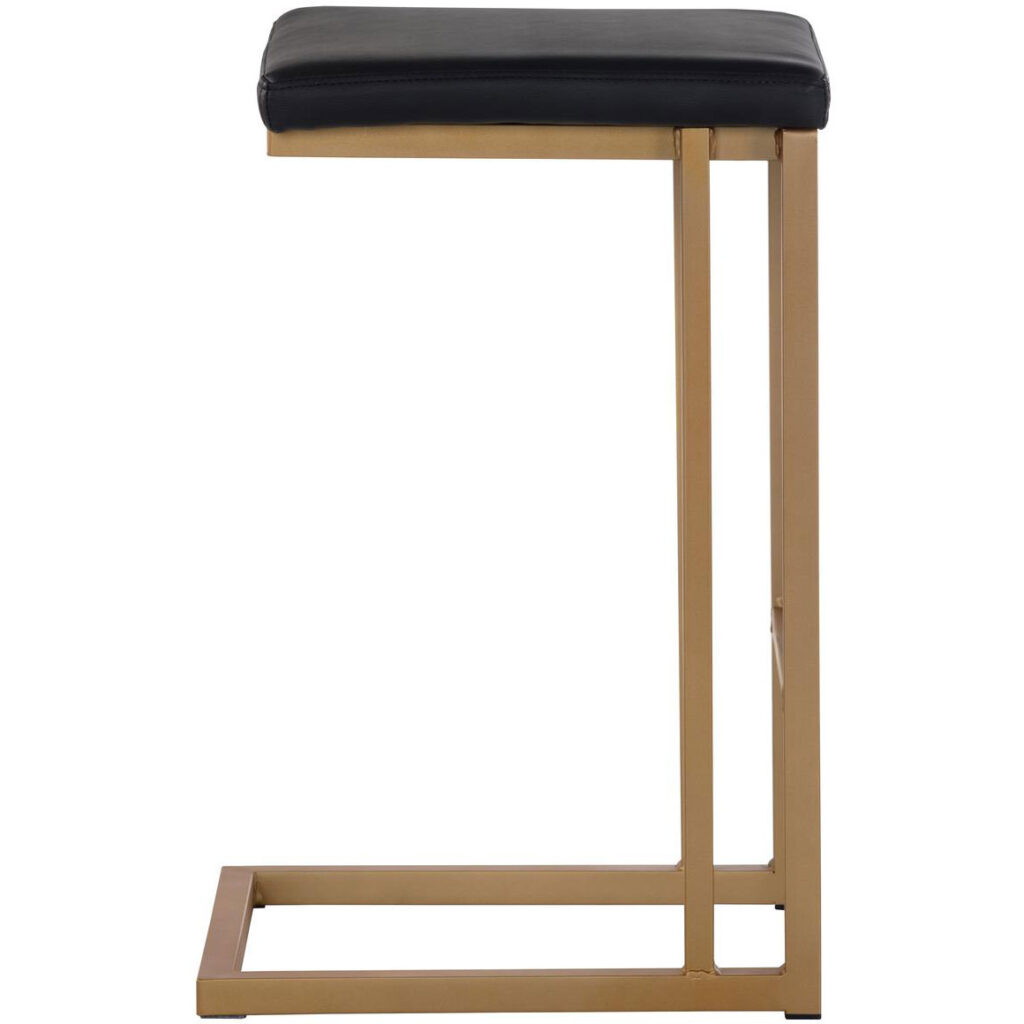 Boone Counter Stool - Champagne Gold - Onyx - Image 2