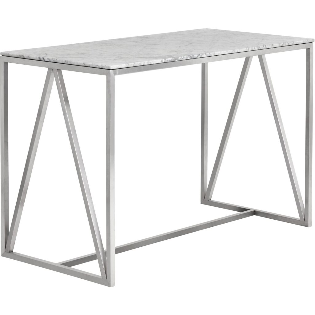 Abel Counter Table - Stainless Steel - Image 2