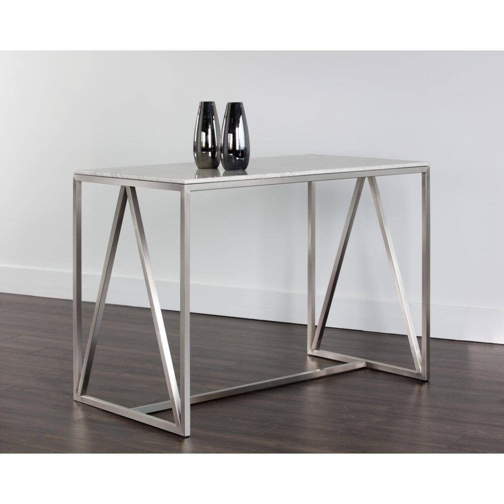 Abel Counter Table - Stainless Steel - Image 3