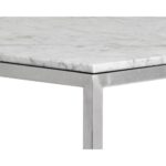 Abel Counter Table - Stainless Steel 103772 103772 ABEL COUNTER TABLE SS WHITE MARBLE 6