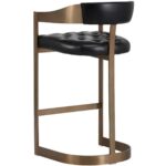 Beaumont Barstool - Antique Brass - Cantina Black 103777 103777 BEAUMONT BARSTOOL BLACK 3