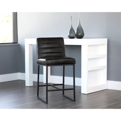 Spyros Counter Stool - Coal Black 10 Spyros Counter Stool - Coal Black 103899 103899 SPYROS COUNTER STOOL COAL BLACK 5