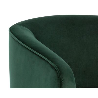 Hazel Swivel Lounge Chair - Gold - Deep Green Sky 14 Hazel Swivel Lounge Chair - Gold - Deep Green Sky 103999 103999 HAZEL SWIVEL OCCASIONAL CHAIR DEEP GREEN SKY FABRIC 7