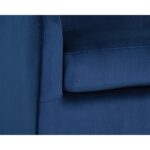 Hazel Swivel Lounge Chair - Gold - Navy Blue Sky 104001 104001 HAZEL SWIVEL CHAIR NAVY SKY FABRIC 6