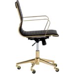 Jessica Office Chair - Black 104047 104047 JESSICA OFFICE CHAIR GOLD BLACK 2