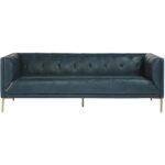 Westin Sofa - Vintage Peacock Leather 104113 104113 WESTIN SOFA VINTAGE PEACOCK LEATHER 1