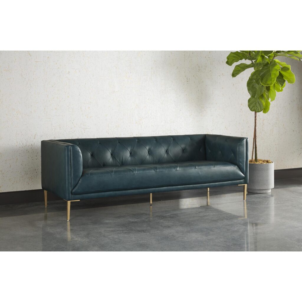 Westin Sofa - Vintage Peacock Leather - Image 3