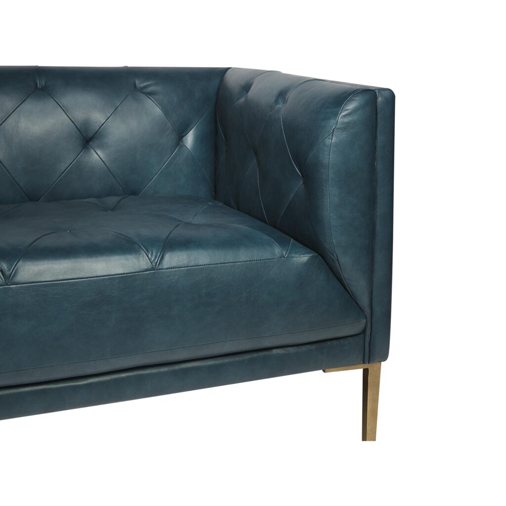 Westin Sofa - Vintage Peacock Leather - Image 4