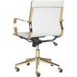 Jessica Office Chair - Snow 104219 104219 JESSICA OFFICE CHAIR GOLD WHITE 3