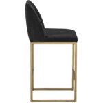Nevin Counter Stool - Shadow Grey 104648 104648 NEVIN COUNTER STOOL ANTIQUE BRASS SHADOW GREY 2