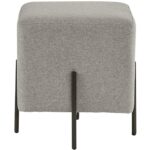 Heston Ottoman - Black - Dorset Platinum 104718 104718 HESTON OTTOMAN DORSET PLATINUM 1
