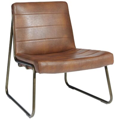 Accent Chairs Burlington - Modern Living 104843 ANTON LOUNGE CHAIR BRAVO COGNAC