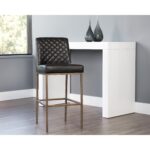 Leighland Barstool - Coal Black 104902 104902 LEIGHLAND BARSTOOL COAL BLACK 5