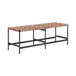 Omari Bench - Suede Light Tan Leather 104916 104916 OMARI BENCH TAN