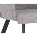 Griffin Dining Armchair - November Grey / Bravo Cognac 105083 105083 GRIFFIN ARMCHAIR NOVEMBER GREY BRAVO COGNAC 6
