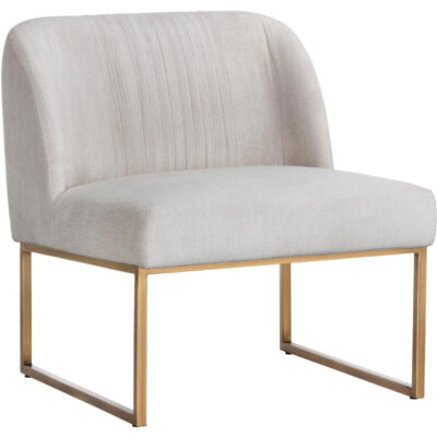 Accent Chairs Burlington - Modern Living 105093 NEVIN LOUNGE CHAIR POLO CLUB MUSLIN