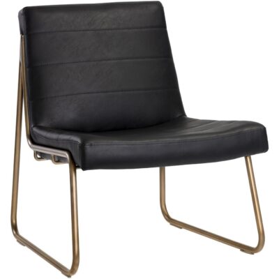 Accent Chairs Burlington - Modern Living 105098 ANTON LOUNGE CHAIR VINTAGE BLACK