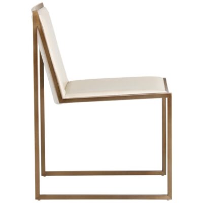 Blair Dining Chair - Castillo Cream 8 Blair Dining Chair - Castillo Cream 105170 105170 BLAIR DINING CHAIR ANTIQUE BRASS CASTILLO CREAM 2