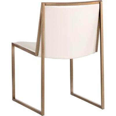 Blair Dining Chair - Castillo Cream 9 Blair Dining Chair - Castillo Cream 105170 105170 BLAIR DINING CHAIR ANTIQUE BRASS CASTILLO CREAM 3
