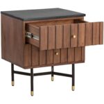 Wellington Nightstand - Black Marble 105173 105173 WELLINGTON NIGHT STAND 3