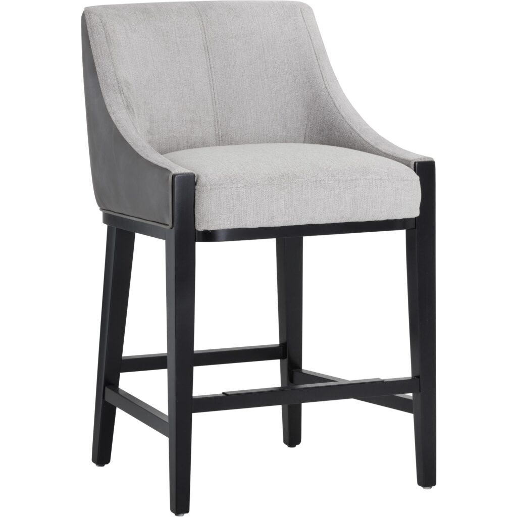Aurora Counter Stool - Polo Club Stone / Overcast Grey