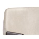 Milton Dining Armchair - Smoke Acacia - Bravo Cream 105211 105211 MILTON DINING CHAIR BRAVO CREAM 7