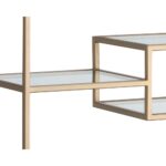 Stamos Bookcase - Gold - Raw Umber 105240 105240 STAMOS BOOKCASE GOLD RAW UMBER 6