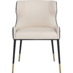 Gianni Dining Chair - Dillon Cream / Dillon Thunder 105288 105288 GIANNI DINING CHAIR DILLON CREAM DILLON THUNDER 1