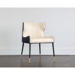 Gianni Dining Chair - Dillon Cream / Dillon Thunder 105288 105288 GIANNI DINING CHAIR DILLON CREAM DILLON THUNDER 5