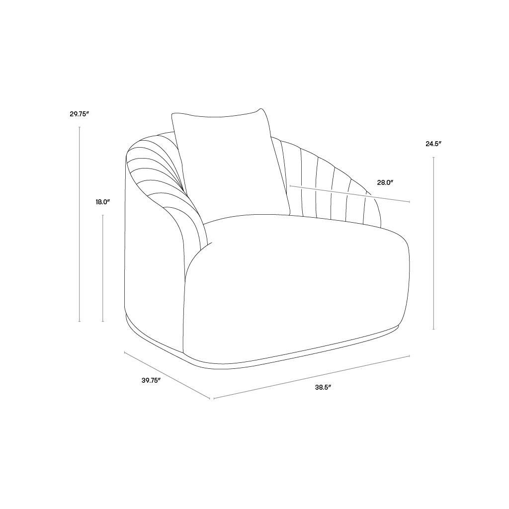 Astrid Armchair - Polo Club Stone 9 Astrid Armchair - Polo Club Stone - Image 9