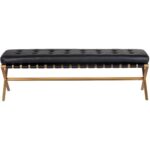 Kenji Bench - Small - Gold - Bravo Black 105363 105363 KENJI BENCH BRAVO BLACK 2