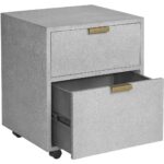 Jiro File Cabinet - Grey Shagreen 105444 105444 JIRO FILE CABINET 2