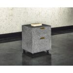 Jiro File Cabinet - Grey Shagreen 105444 105444 JIRO FILE CABINET 5