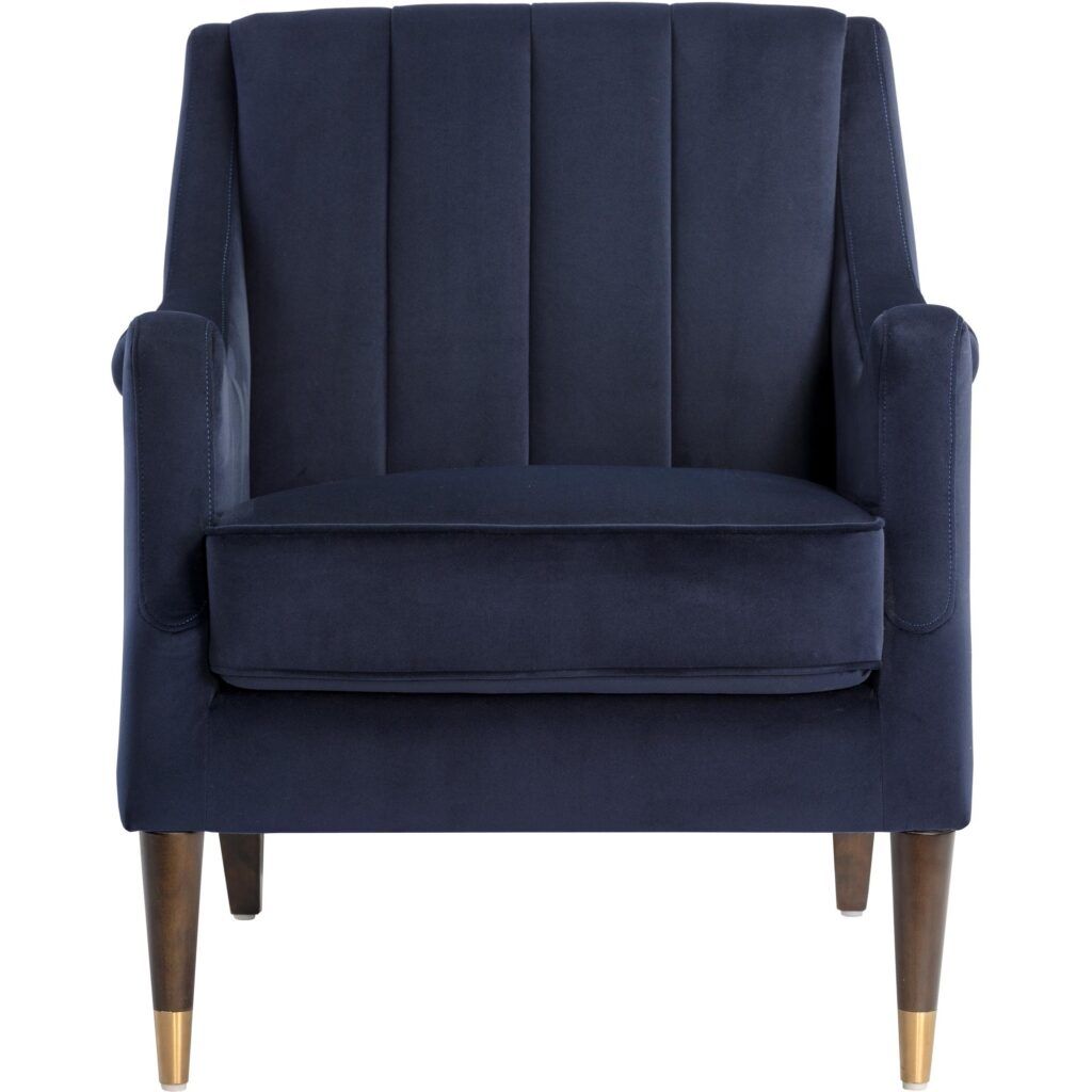 Patrice Lounge Chair - Abbington Navy - Image 2