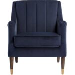 Patrice Lounge Chair - Abbington Navy 105462 105462 PATRICE ARMCHAIR ABBINGTON NAVY 1